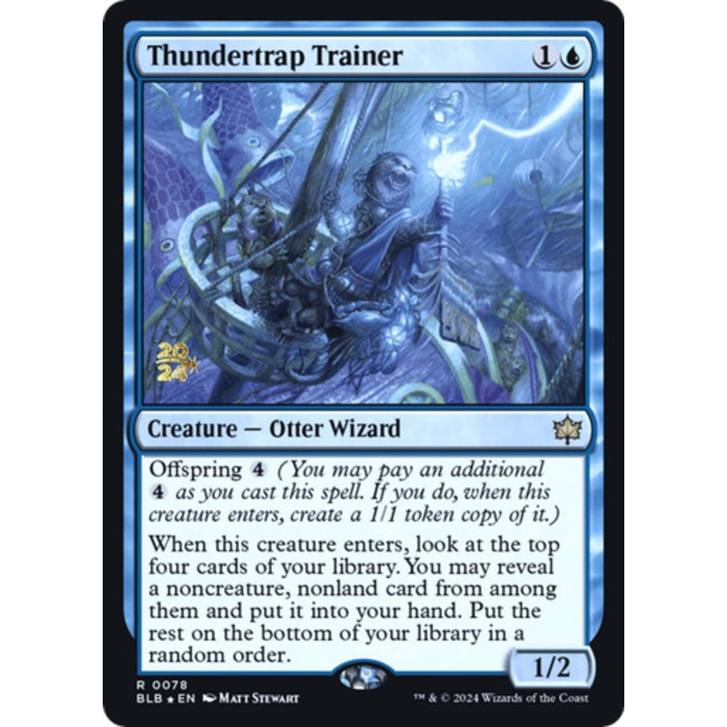 Thundertrap Trainer (Prerelease Foil) | Bloomburrow