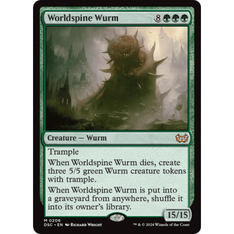 Worldspine Wurm | Duskmourn: House of Horror Commander