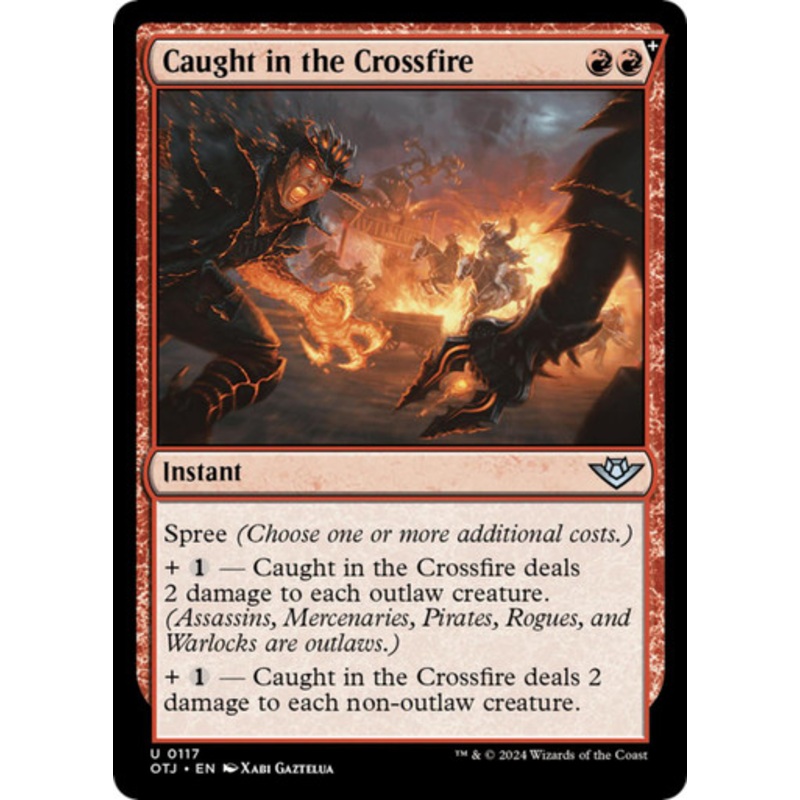 Caught in the Crossfire (Foil) | Outlaws of Thunder Junction