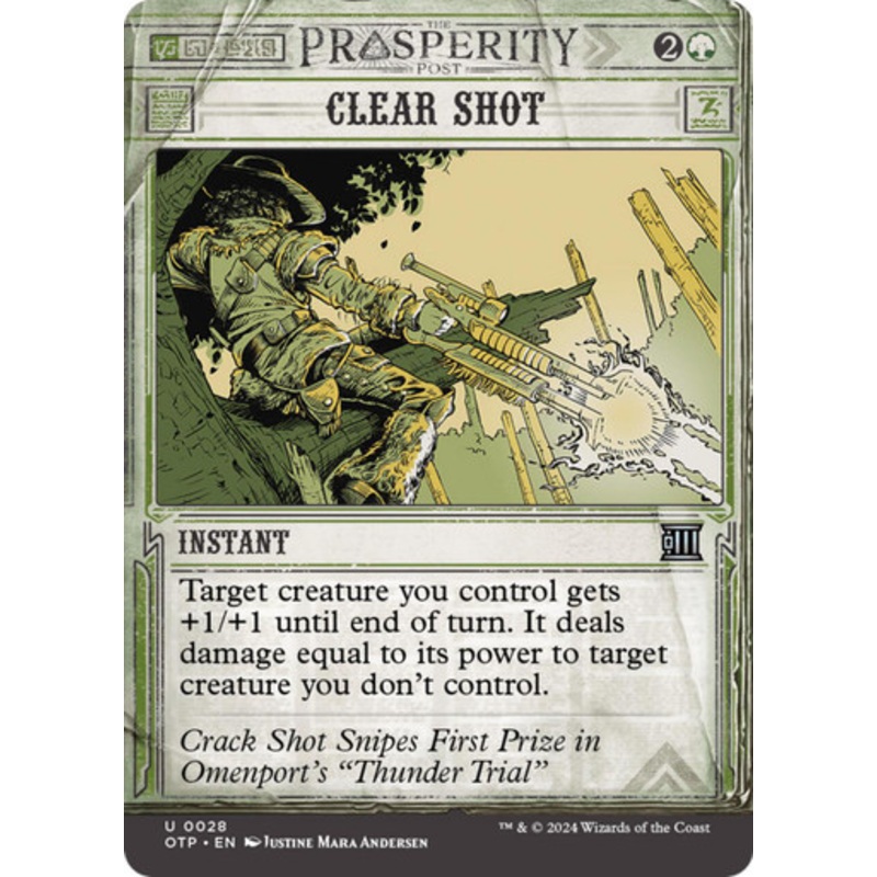 Clear Shot (Breaking News) (Foil) | Outlaws of Thunder Junction – Breaking News