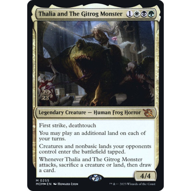 Thalia and The Gitrog Monster (Prerelease Foil) | March of the Machine