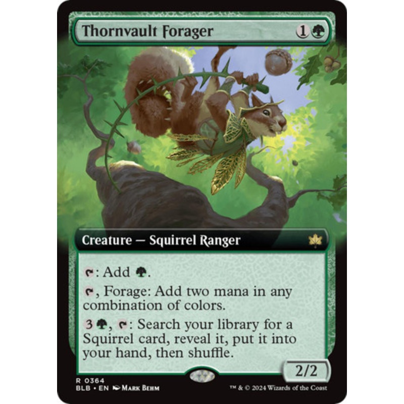 Thornvault Forager (Extended Art) | Bloomburrow