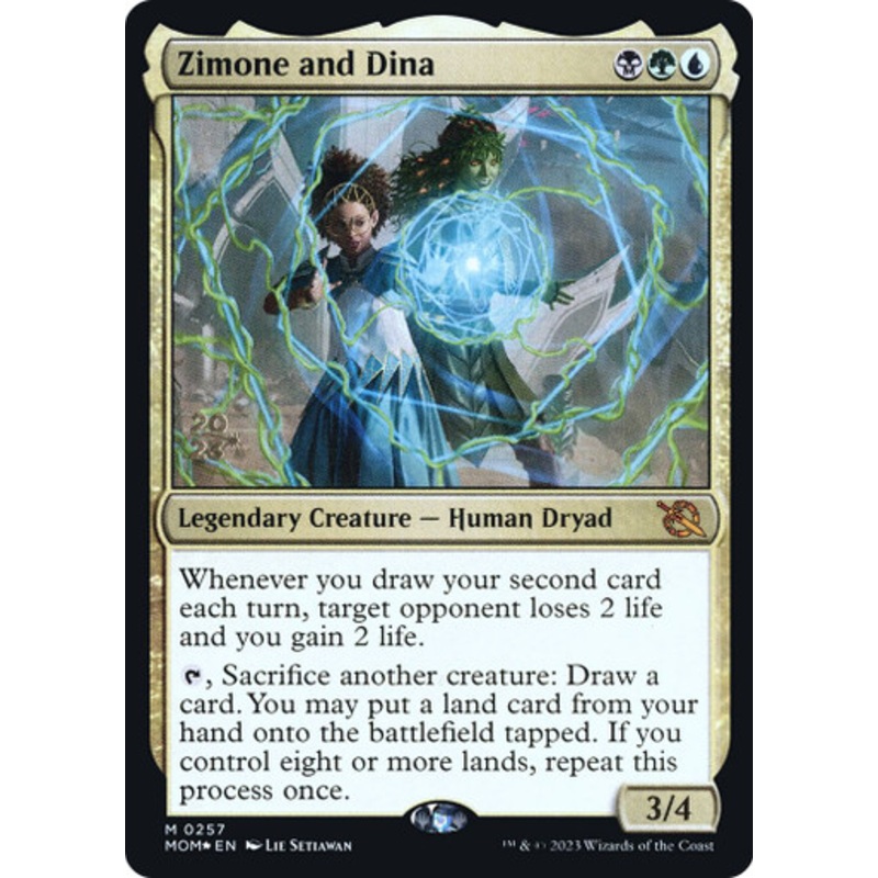 Zimone and Dina (Prerelease Foil) | March of the Machine