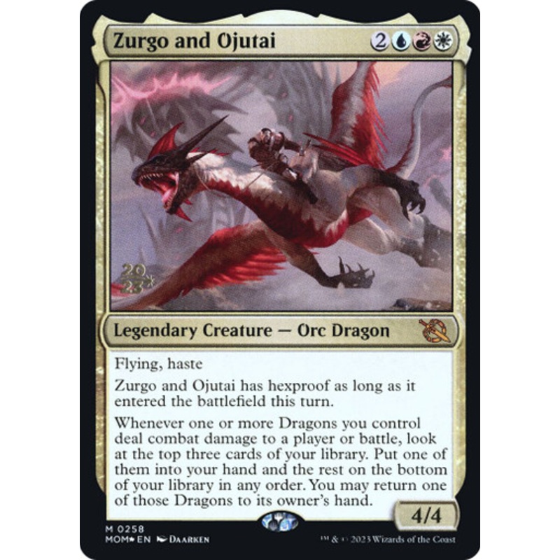 Zurgo and Ojutai (Prerelease Foil) | March of the Machine