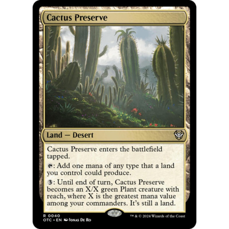 Cactus Preserve | Outlaws of Thunder Junction Commander