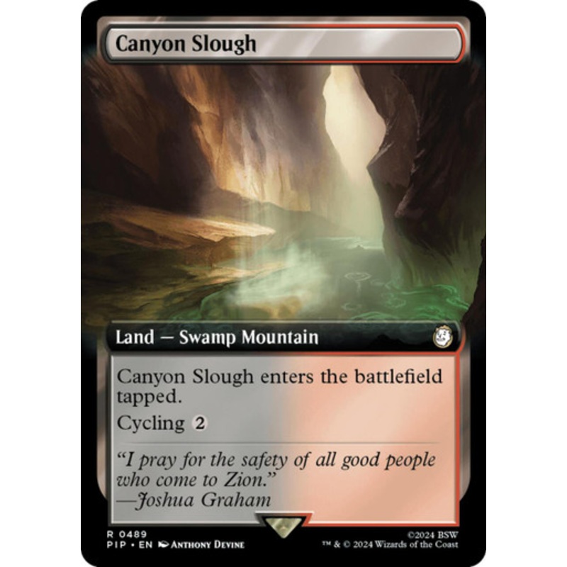 Canyon Slough (Extended Art) | Universes Beyond: Fallout