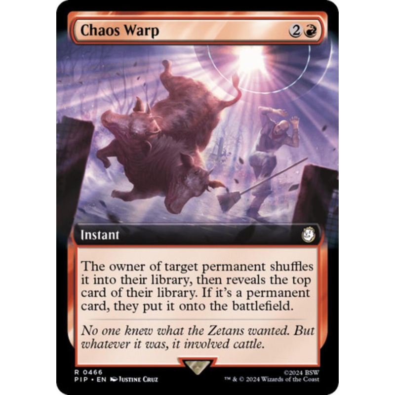 Chaos Warp (Extended Art) | Universes Beyond: Fallout