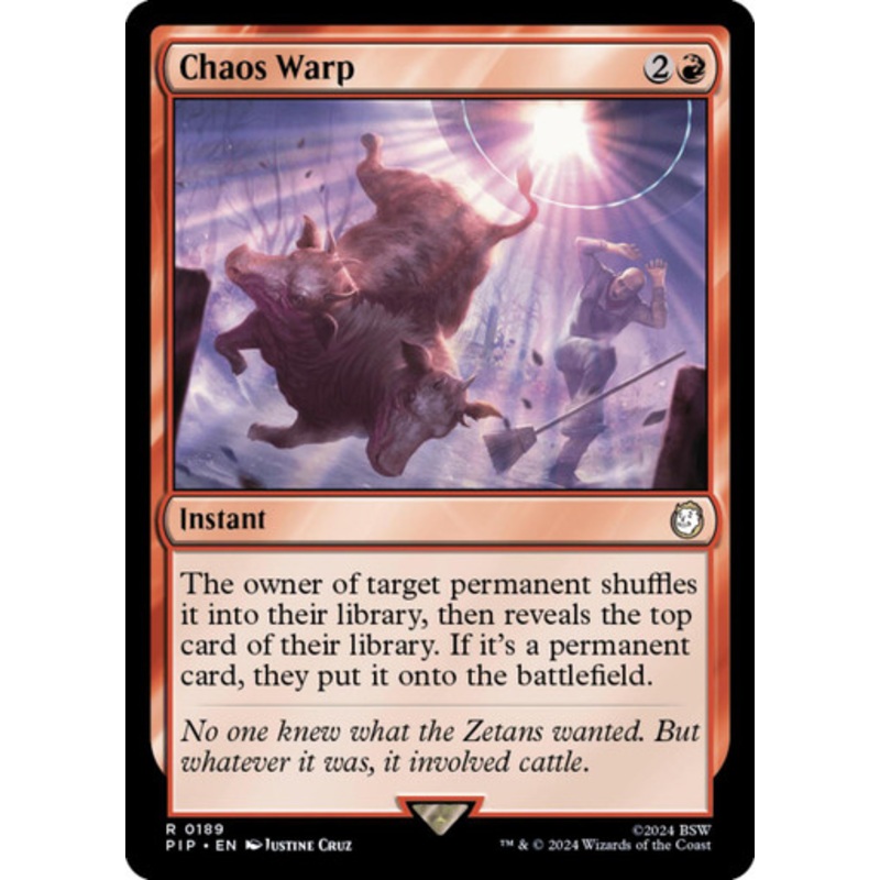 Chaos Warp (Foil) | Universes Beyond: Fallout