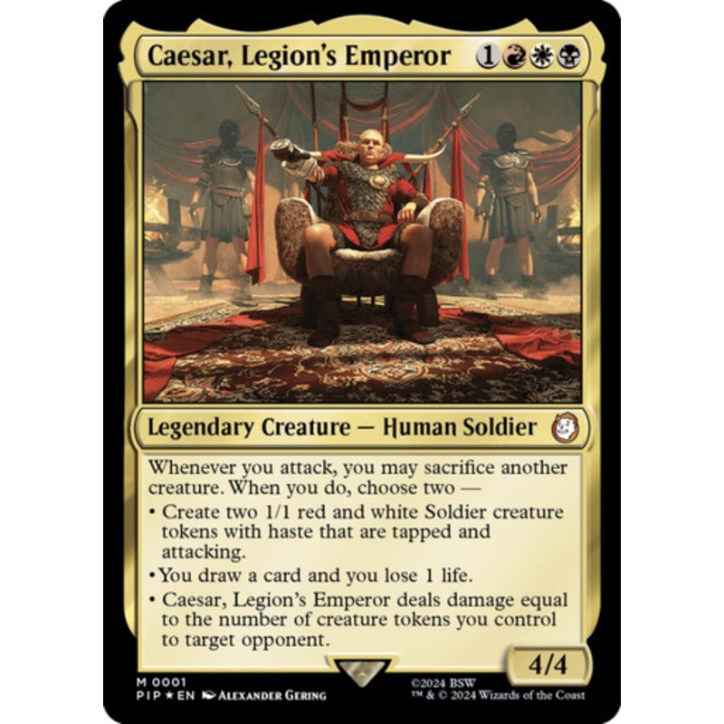 Caesar, Legion’s Emperor (foil) | Universes Beyond: Fallout