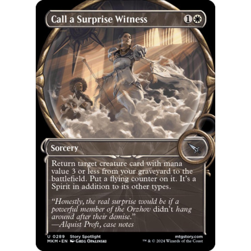 Call a Surprise Witness (Showcase foil)