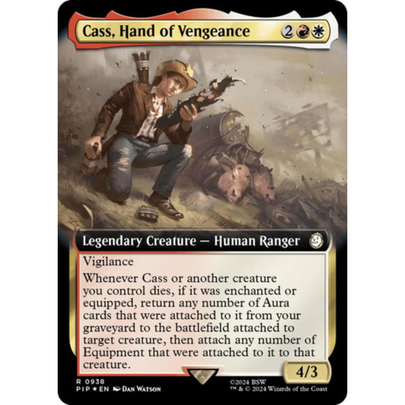 Cass, Hand of Vengeance (Extended Art) (Surge Foil) | Universes Beyond: Fallout