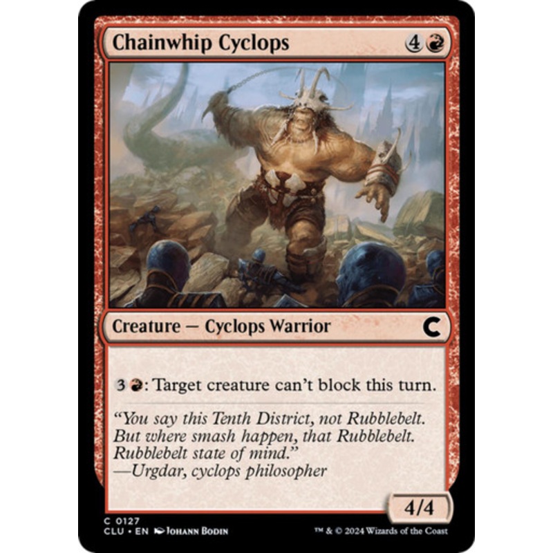 Chainwhip Cyclops | Ravnica: Clue Edition
