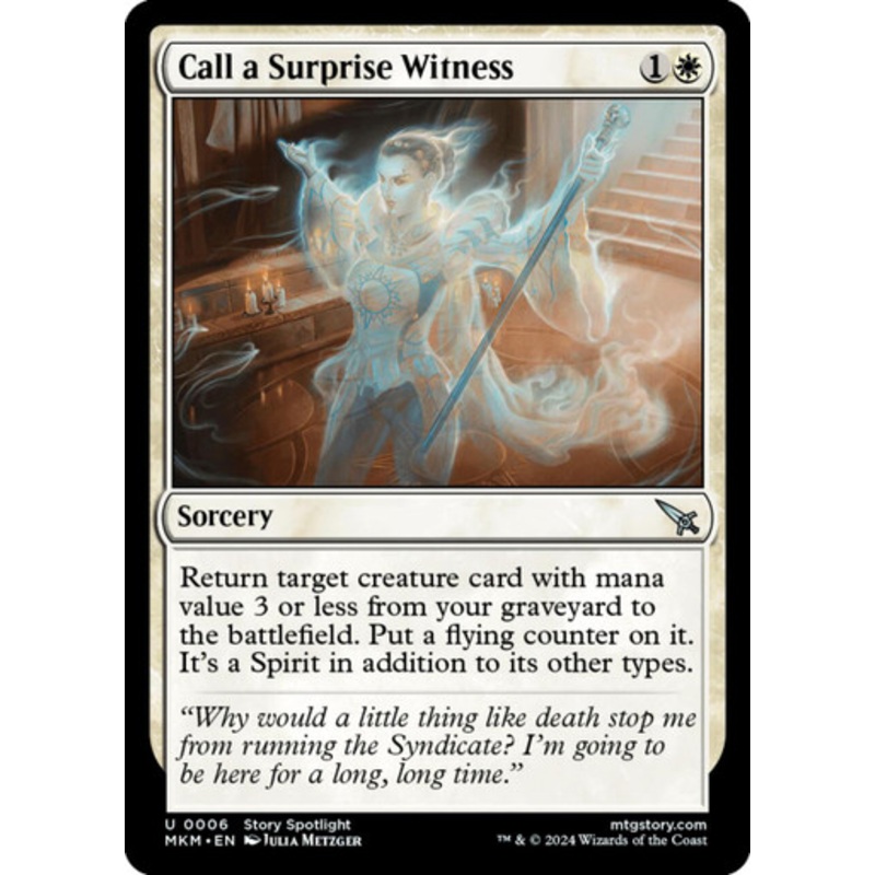 Call a Surprise Witness (foil) | Murders at Karlov Manor