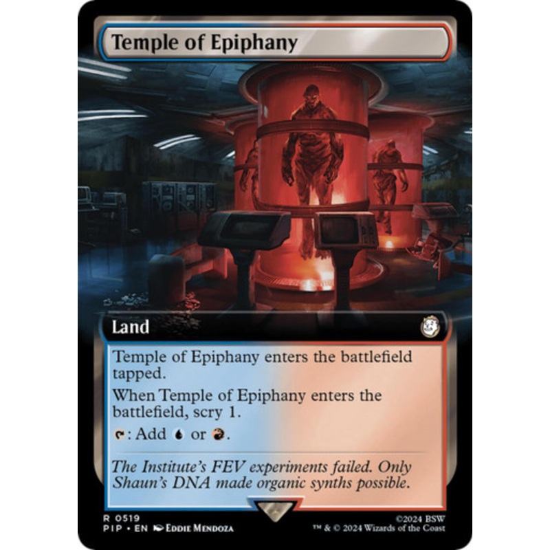 Temple of Epiphany (Extended Art) (Foil) | Universes Beyond: Fallout