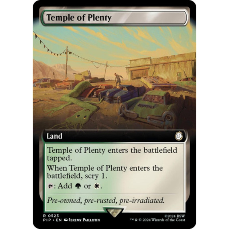Temple of Plenty (Extended Art) | Universes Beyond: Fallout