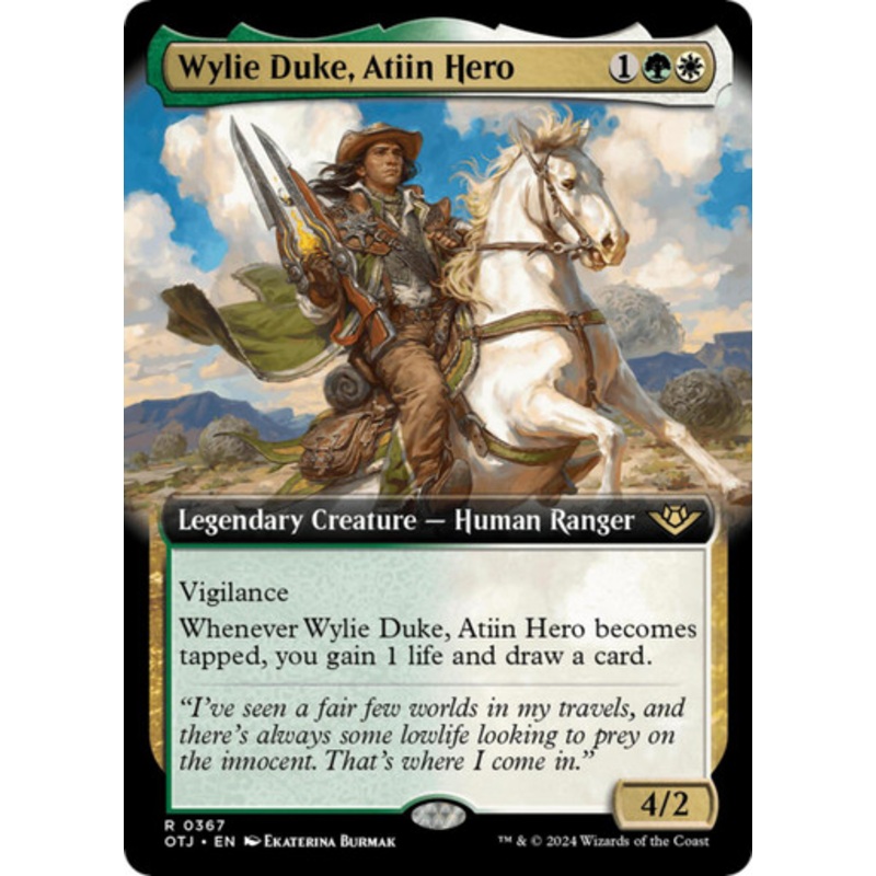 Wylie Duke, Atiin Hero (Extended Art) (Foil) | Outlaws of Thunder Junction