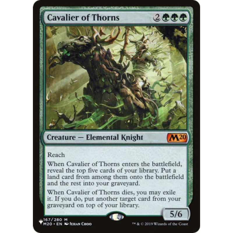 Cavalier of Thorns (The List Reprint) | Core Set 2020