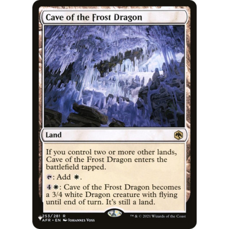 Cave of the Frost Dragon (The List Reprint) | Adventures in the Forgotten Realms