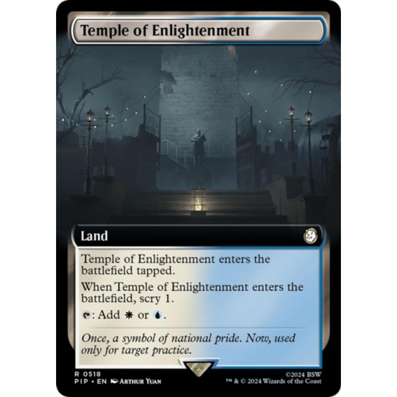 Temple of Enlightenment (Extended Art) (Foil) | Universes Beyond: Fallout