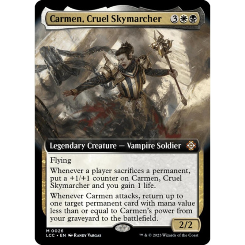 Carmen, Cruel Skymarcher (Extended Art) | Lost Caverns of Ixalan Commander