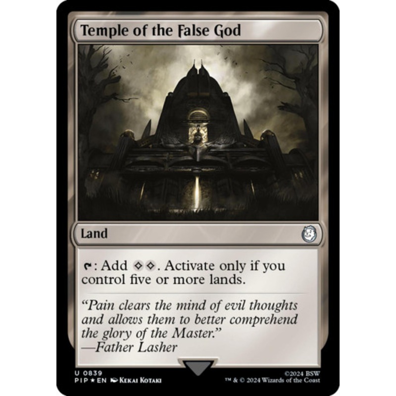 Temple of the False God (Surge Foil) | Universes Beyond: Fallout