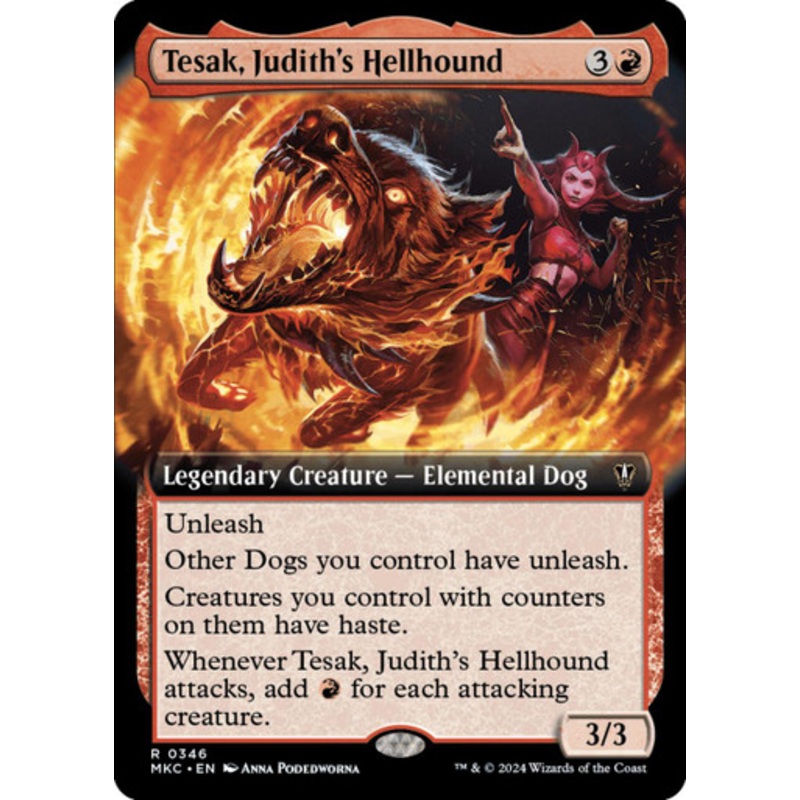 Tesak, Judith’s Hellhound (Extended Art) | Murders at Karlov Manor Commander