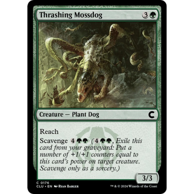 Thrashing Mossdog | Ravnica: Clue Edition