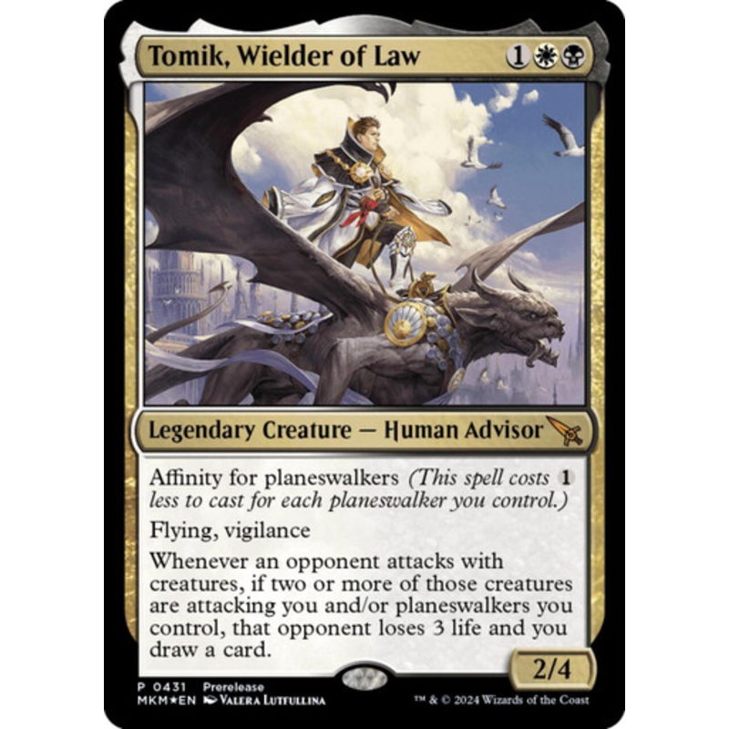 Tomik, Wielder of Law (Prerelease Foil) | Murders at Karlov Manor