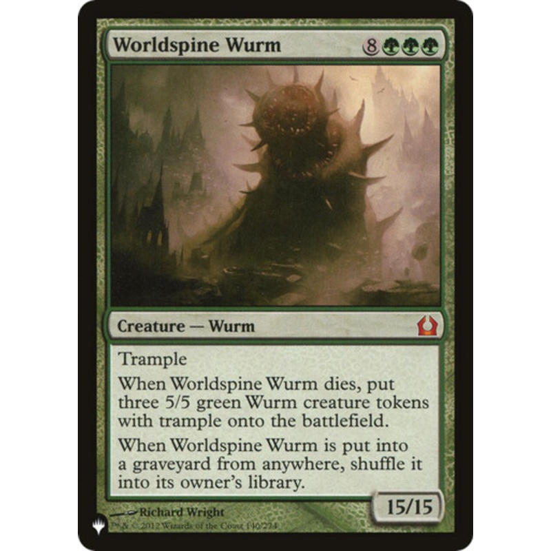 Worldspine Wurm (The List Reprint) | Return to Ravnica