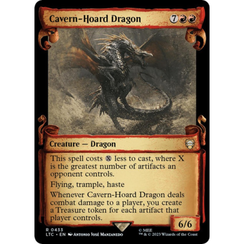 Cavern-Hoard Dragon (Showcase Scroll) | The Lord of the Rings Commander