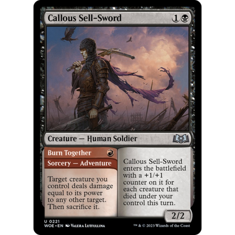 Callous Sell-Sword | Wilds of Eldraine