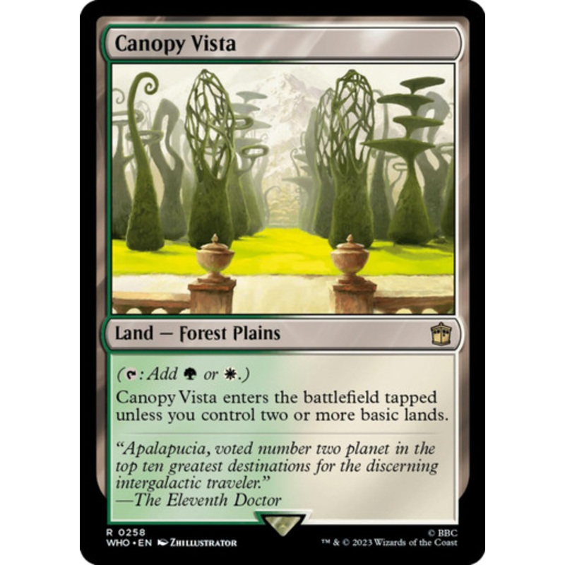Canopy Vista (foil) | Universes Beyond: Doctor Who