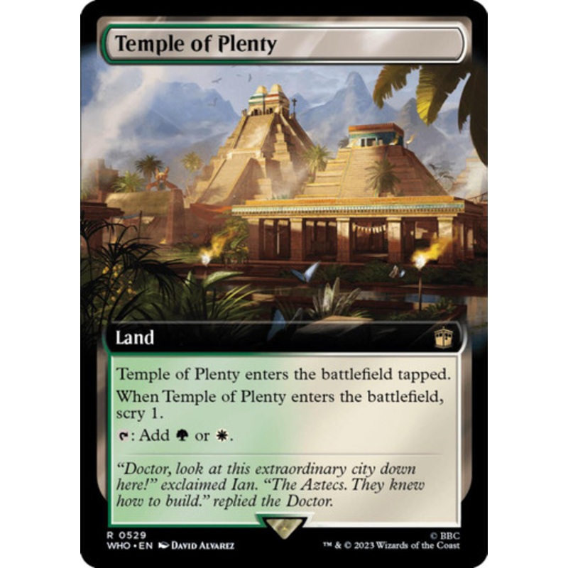 Temple of Plenty (Extended Art) (foil) | Universes Beyond: Doctor Who