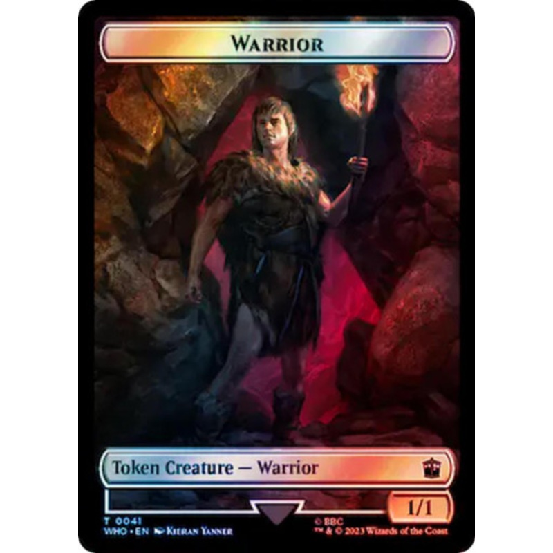 Warrior // Food (#58) Token (Surge foil) | Universes Beyond: Doctor Who