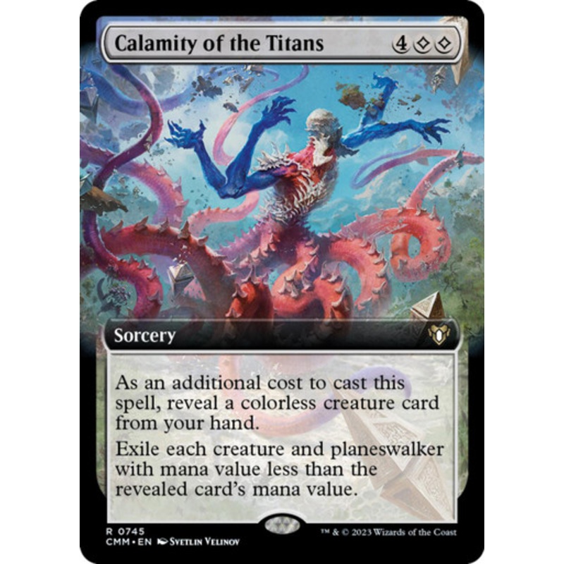 Calamity of the Titans (Extended Art foil) | Commander Masters