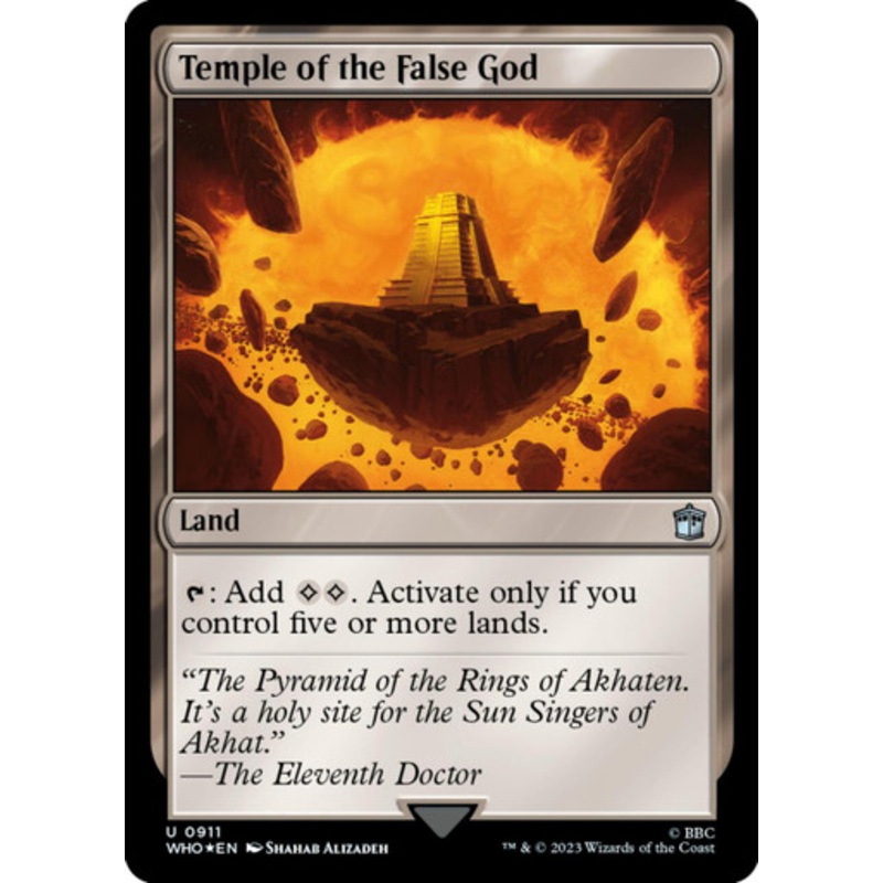 Temple of the False God (Surge foil) | Universes Beyond: Doctor Who