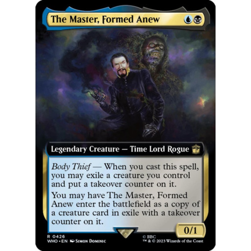 The Master, Formed Anew (Extended Art) (foil) | Universes Beyond: Doctor Who