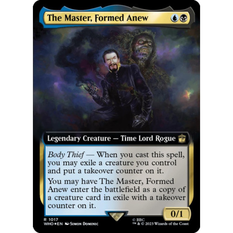 The Master, Formed Anew (Extended Art) (Surge foil) | Universes Beyond: Doctor Who