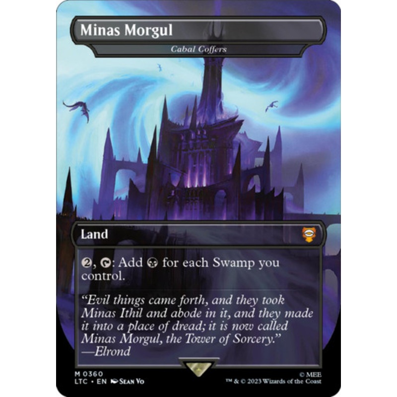 Cabal Coffers [Minas Morgul] (Borderless Art) | The Lord of the Rings Commander
