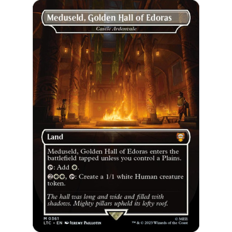 Castle Ardenvale [Meduseld, Golden Hall of Edoras] (Borderless Art) | The Lord of the Rings Commander