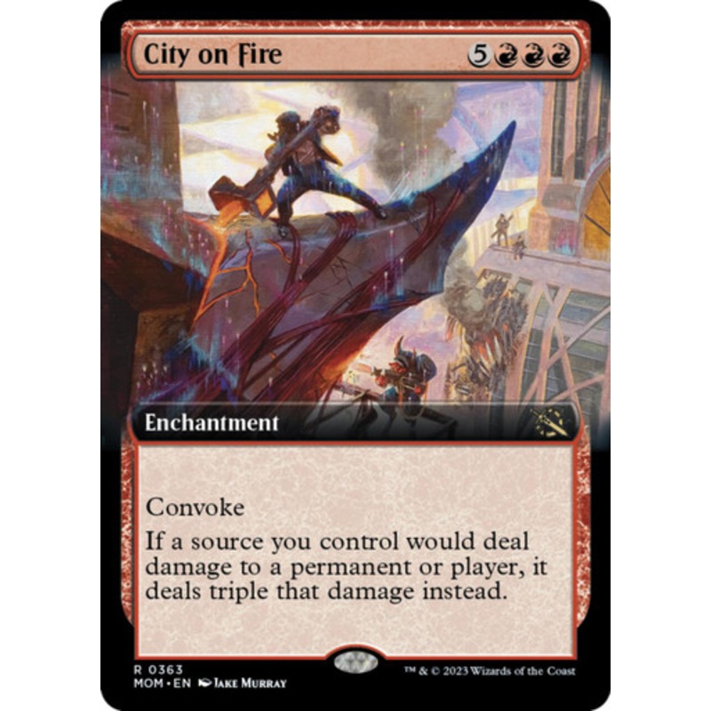 City on Fire (Extended Art foil) | March of the Machine