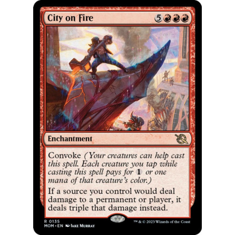 City on Fire (foil) | March of the Machine