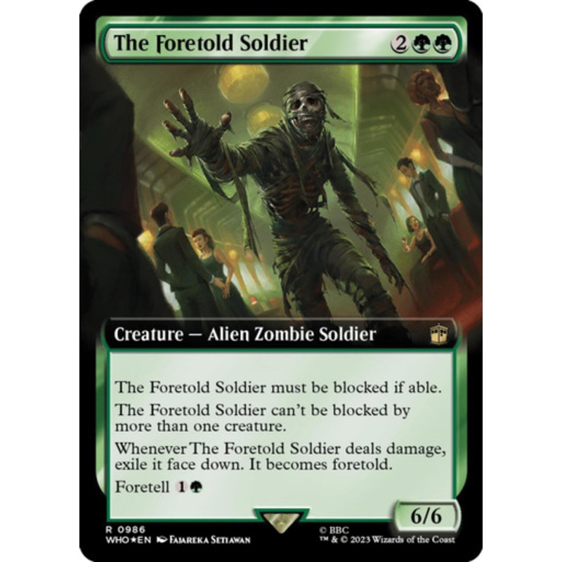 The Foretold Soldier (Extended Art) (Surge foil) | Universes Beyond: Doctor Who