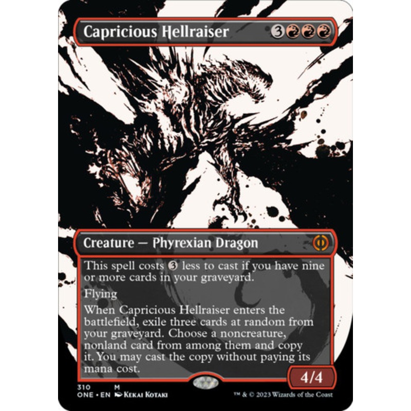 Capricious Hellraiser (Borderless Ichor) | Phyrexia: All Will Be One