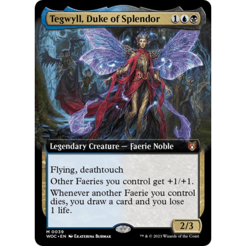 Tegwyll, Duke of Splendor (Extended Art) | Wilds of Eldraine Commander