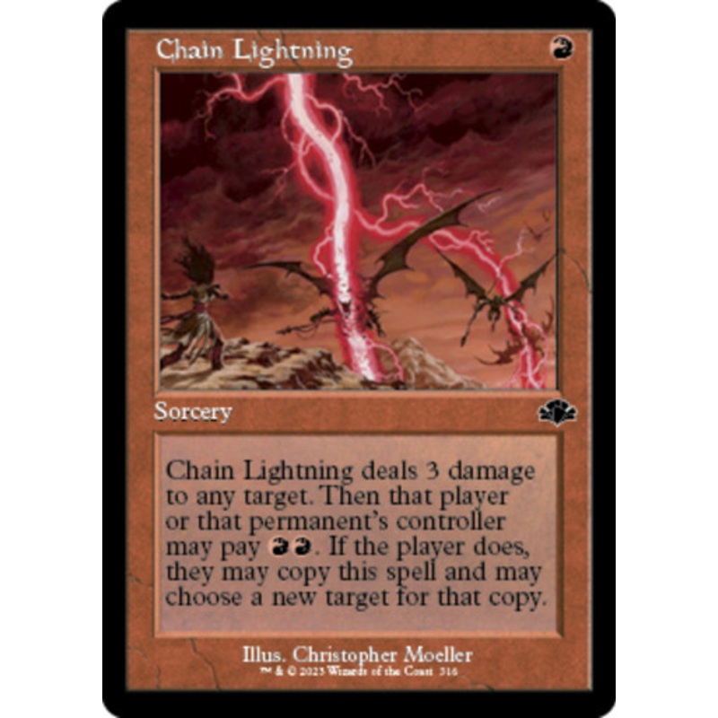 Chain Lightning (Retro Frame) | Dominaria Remastered