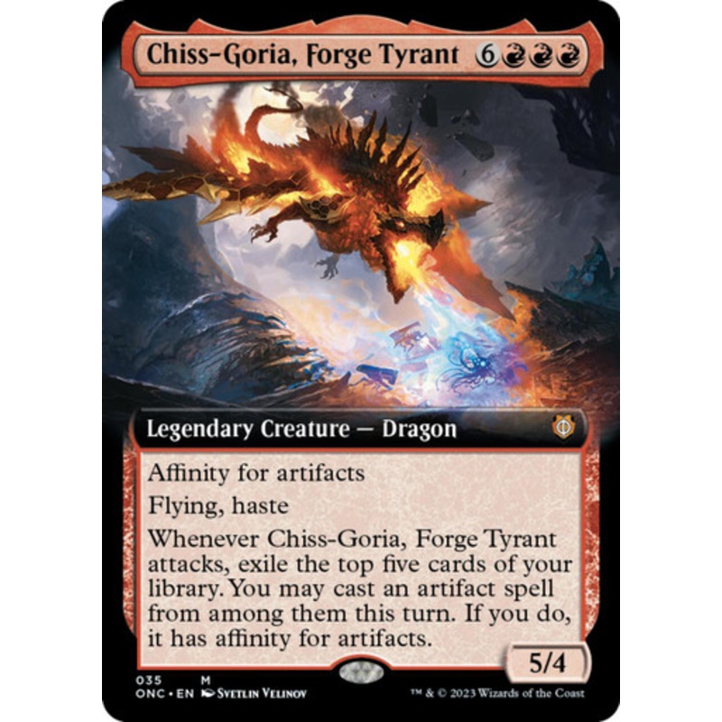 Chiss-Goria, Forge Tyrant (Extended Art) | Phyrexia: All Will Be One Commander