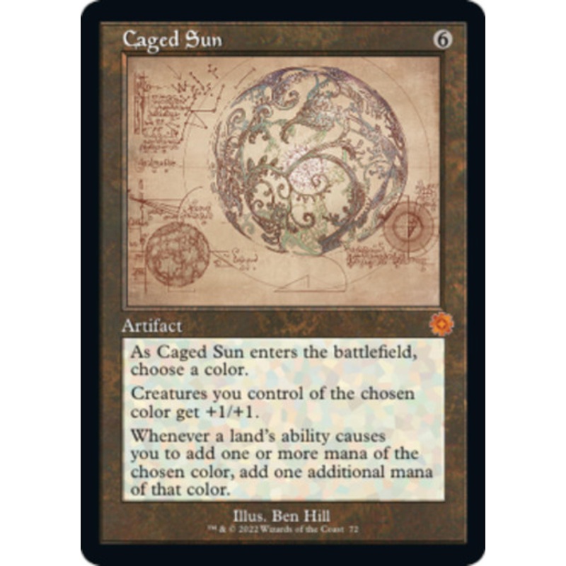 Caged Sun (Schematic Art) | The Brothers’ War Retro Artifacts