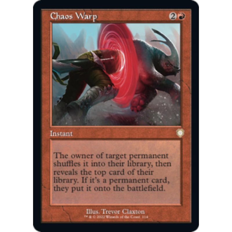 Chaos Warp (Retro Frame) | The Brothers’ War Commander