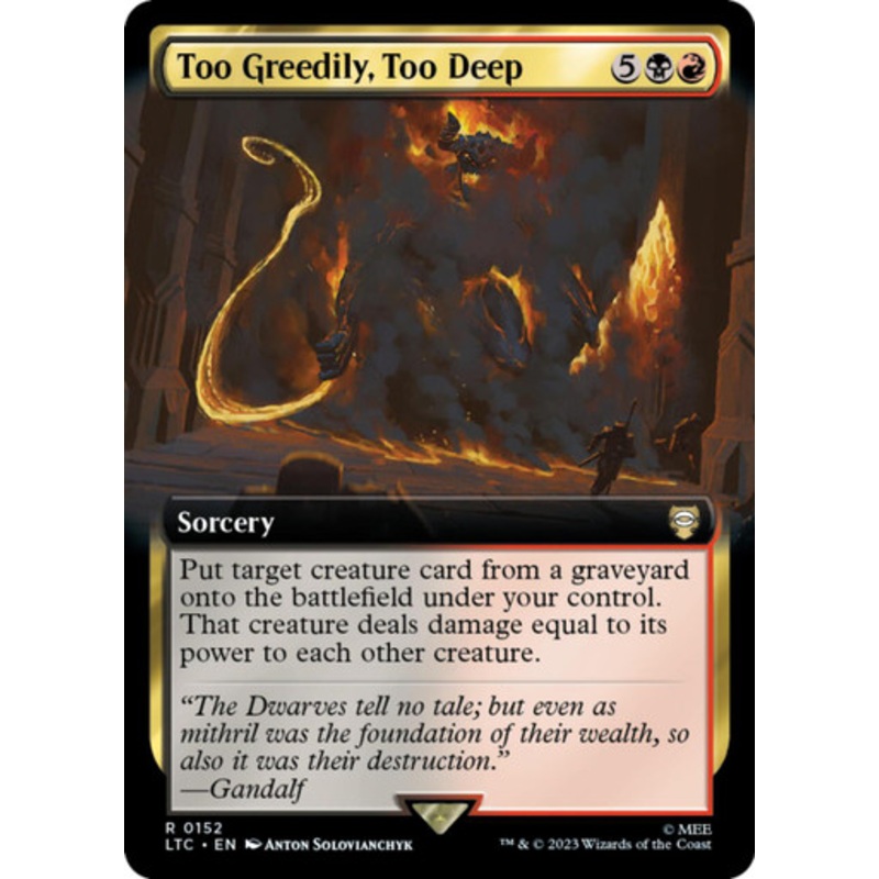 Too Greedily, Too Deep (Extended Art) | The Lord of the Rings Commander